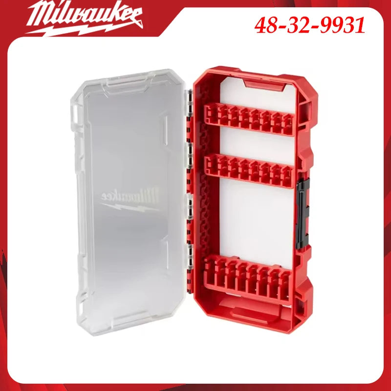 Milwaukee Heavy-Duty Impact Drill Bit Kit 1/4" Hex Magnetic Screwdriver Bits Organized in Portable Storage Case