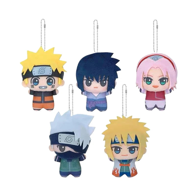 Nuevo Llavero de Peluche de Anime Naruto, Muñeco de Algodón de Haruno Sakura, Kawaii Shippuden, Sasuke, Kakashi, Colgante para Bolsa, Regalos Creativos para Fans