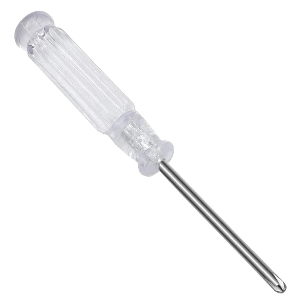 10pc 3.74in Small Screwdriver Set 3mm Tip Slotted and Phillips Screwdrivers Transparent Handle Precision Screwdriver Repair Tool