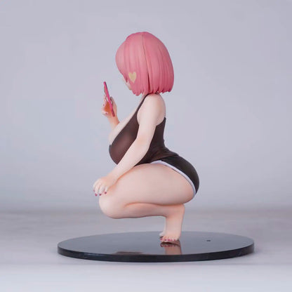Figura de Chica Anime a Escala 1/6 en Pose Agachada, en Caja, de PVC, Coleccionable, Adorno de Escritorio para Entusiastas de la Colección de Anime para Adultos