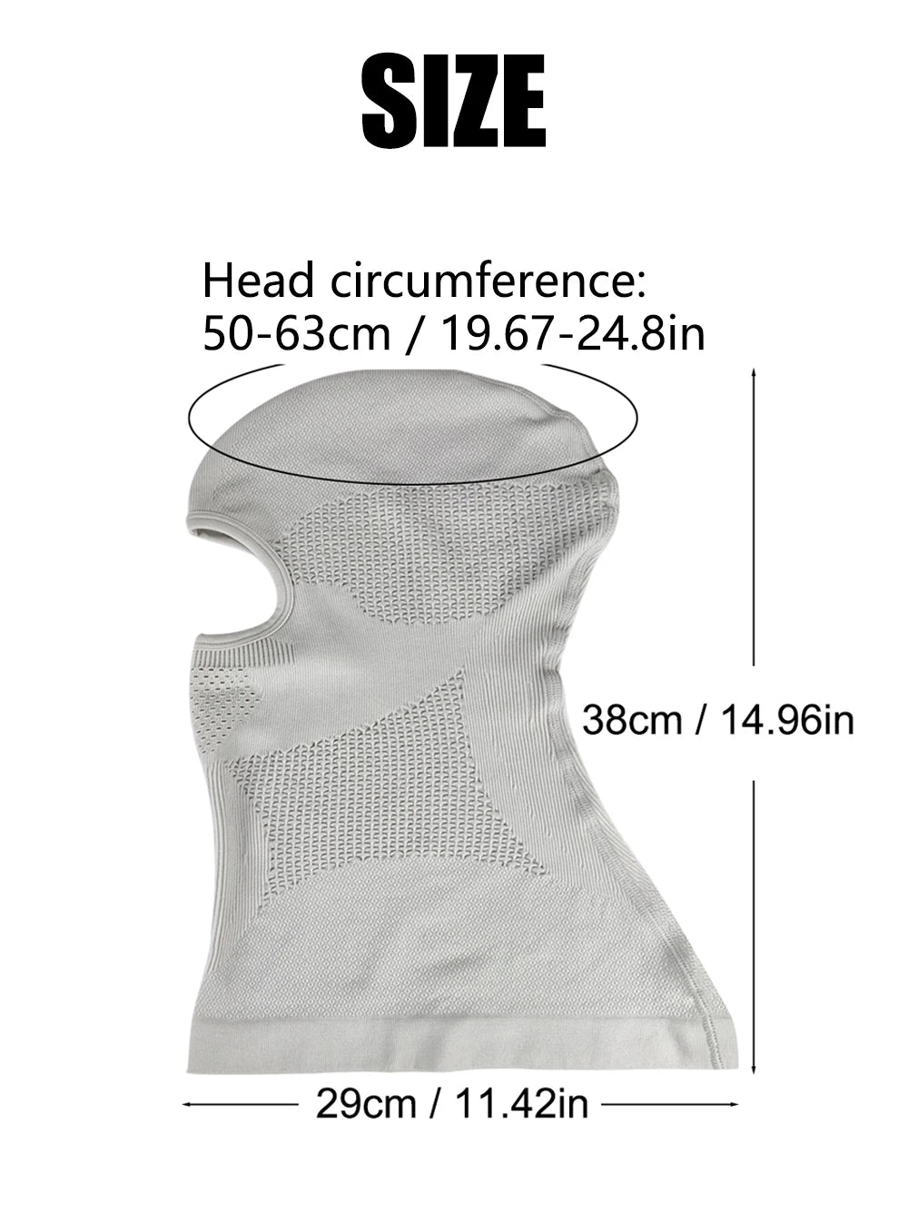 Winter Warm Balaclava Hat Unisex Elastic Breathable Cycling Full Face Mask Men Women Outdoor Sports Running Hiking Skiing Mask
