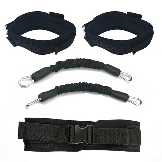 Set de 5 Bandas de Resistencia para Entrenamiento de Salto, con Cinturón, para Agilidad, Velocidad y Musculación, Equipo de Gimnasio