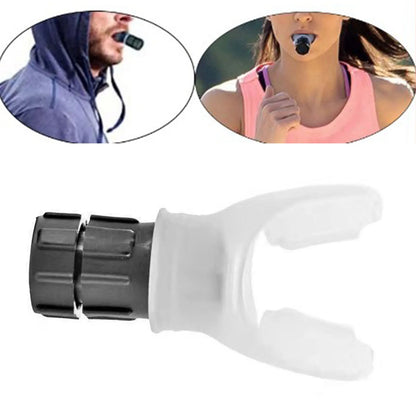 Lung Exerciser Expander Device Easy To Clean Lung Capacity Training Device Adjustable Resistance Portable ABS for Fitness