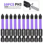 5/12Pcs Magnetic Screwdriver Bits Set Non-slip Shockproof Phillips Impact Hex Shank Alloy Steel for Power Tools