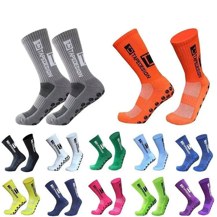 High Quality Wear-Resistant Football Socks Soft Breathable Thick Sports Socks Adhesive Anti Slip Sweat Absorbing Football Socks