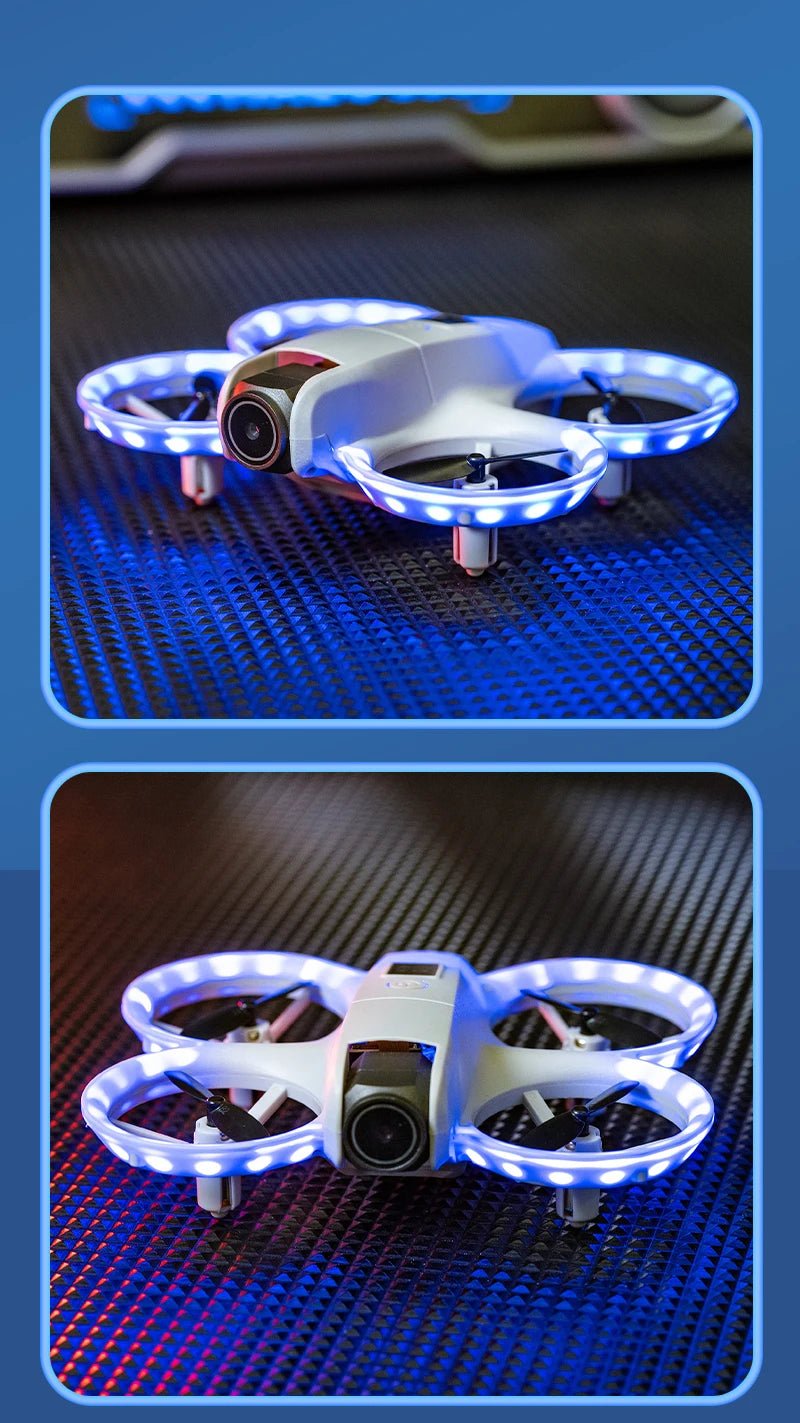 Mini Dron H135 4K Profesional con Cámara Dual, Modo Sin Cabeza, Evitación de Obstáculos, WiFi FPV, Dron 360 °   Helicóptero de Juguete RC Quadcopter