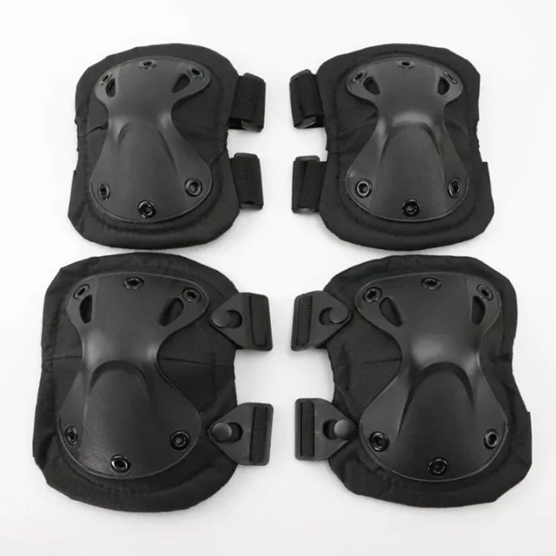 Outdoor Tactical Protective Gear Set Of 4 Knee Pads Elbow Pads For Outdoor Cycling Mountaineering And Hiking Protection Sports