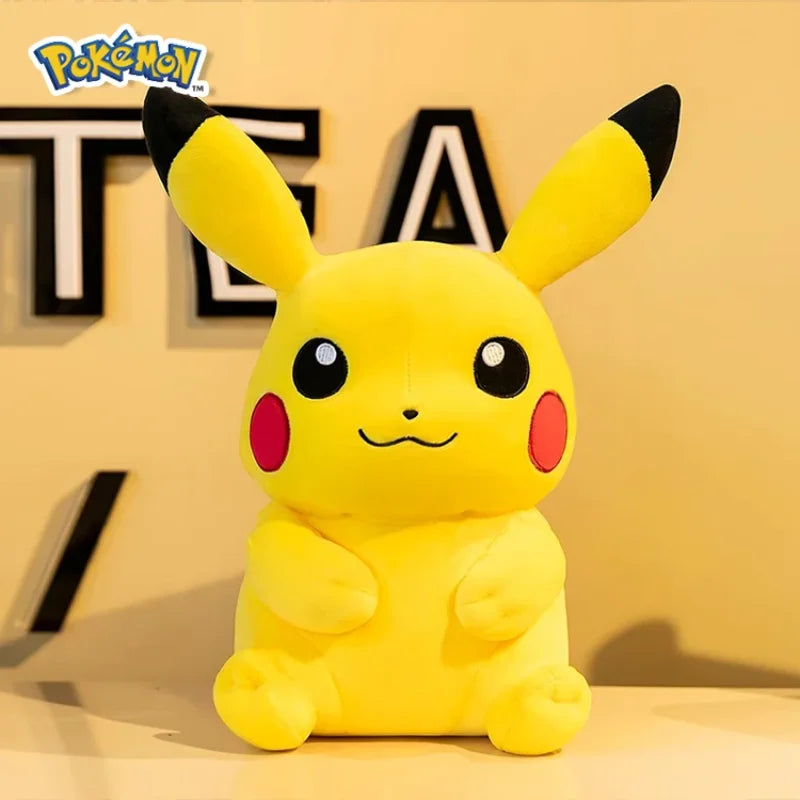 Pokemon Kawaii Pikachu lindos juguetes de peluche de alta calidad Anime tiro almohada cumpleaños regalo de Navidad para niños amigos niños niñas