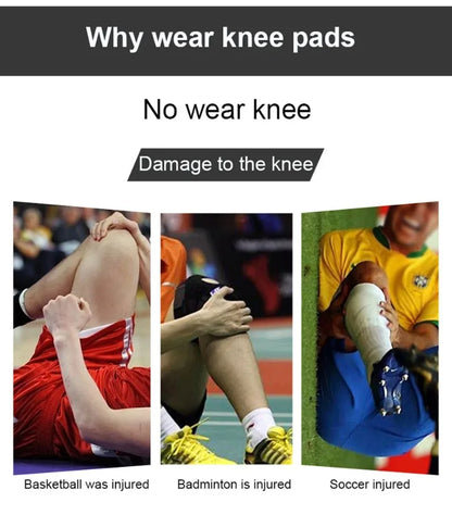 1PC Sports Knee Pads Compression Brace Volleyball Basketball Knee Pad for Gym Training Knee Support Protector Soccer Shin Guards