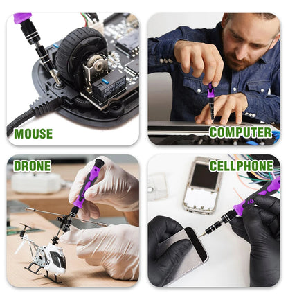 115-in-1 Magnetic Screwdriver Bit Kit, Torx Phillips Screwdriver Set with Removal Wrench, Repair Hand Tools for Phone & PC