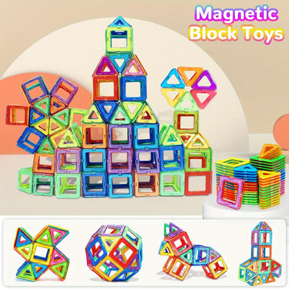 Construcción de bloques magnéticos, mejora la creatividad, capacidad práctica, juguete de diseño de rompecabezas 3D, para regalo de cumpleaños y Halloween de 3 a 6 años