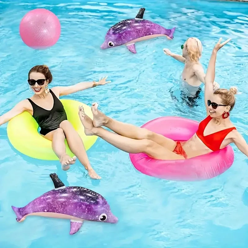 Delfines y Tiburones Inflables, Juguetes para Fiestas en la Piscina, Juguetes Inflables de Animales Marinos, Regalos para Fiestas Temáticas de Verano en la Piscina