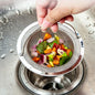 2 Pcs Stainless Steel Kitchen Sink Drain Strainer, Anti-Clogging Food Catcher Filter for Kitchen Sink, Easy to Clean