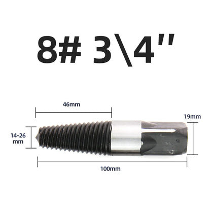 TOOLEYE 5/6Pcs Screw Extractor Drill Bit Set Damaged Screws Remover Extractor Woodworking Tools Broken Bolt Water Pipe Extractor