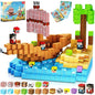 Juego de Bloques de Construcción Magnéticos Montessori STEM, Juguetes Educativos Sensoriales, Mundo de Mario, Niños y Niñas, Cubo Magnético DIY, Regalo