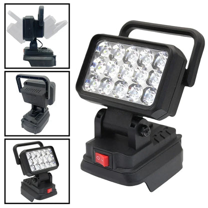 Luz de trabajo LED de 3 pulgadas para batería Makita de 18V/21V BL1830, foco para exteriores, lámpara de emergencia, accesorios para herramientas eléctricas