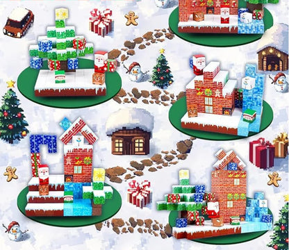 Juego de Bloques de Construcción Magnéticos Montessori STEM, Juguetes Educativos Sensoriales, Mundo de Mario, Niños y Niñas, Cubo Magnético DIY, Regalo