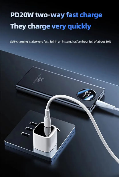 120W 80000mah Power BankSuper Fast Charging  Ultralarge Capacity For Mobile Power External Battery For Iphone Xiaomi Samsung