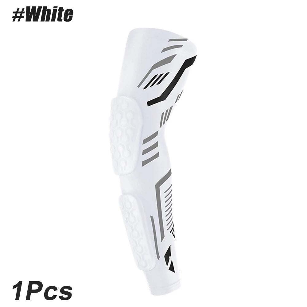 1 Pcs Sports Padded Arm Sleeve Protective Compression Elbow Pad for Basketball, Football, Volleyball, Soccer, and Gym Sport Arm Guards Home