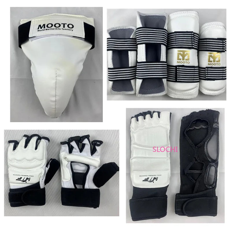 Taekwondo Combat Protective Gear Training Set Actual Combat Equipment Thicken Competition Martial Arts Protective Gear Set