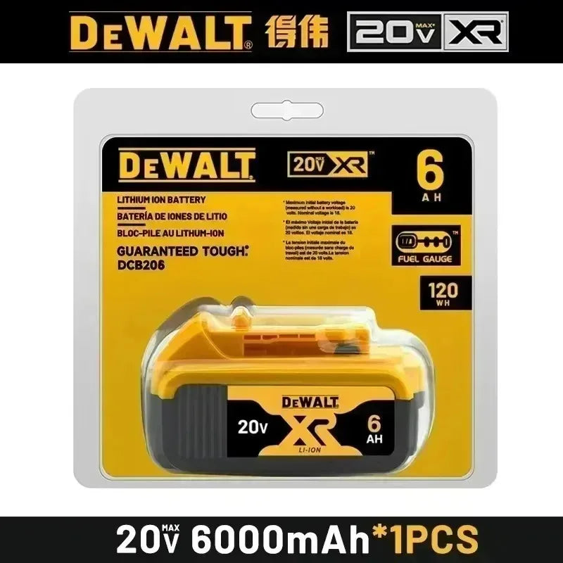 100% Original DeWalt 20V 5Ah 6Ah Battery Power Tool Replacement for DeWalt DCB206 DCB205 DCB805 DCB200 Power Tool