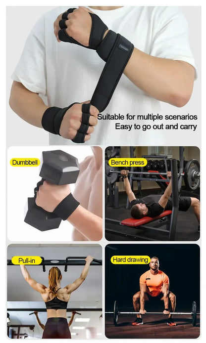 Guantes deportivos de entrenamiento para hombres y mujeres, guantes de entrenamiento, Fitness, culturismo, levantamiento de pesas, gimnasio, mano, muñeca, Protector de Palma