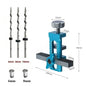2 in 1 Cabinet Door Installation Positioner, 6/8/10mm Rebounder Punching Mounting Jig for Wardrobe Cabinet Door Panel Installation