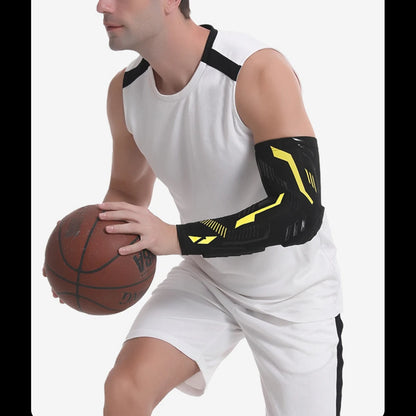 1 Pcs Sports Padded Arm Sleeve Protective Compression Elbow Pad for Basketball, Football, Volleyball, Soccer, and Gym Sport Arm Guards Home