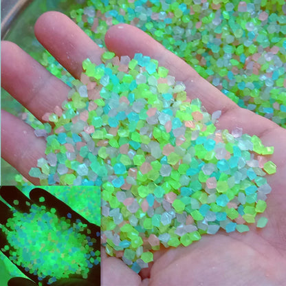 Luminous Sand Glow In Dark Stone Pebble Garden Yard Outdoor Path Lawn Decoration Fish Tank Aquarium Home DIY Decor 3-5mm