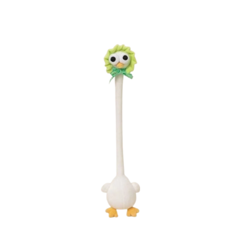 Llavero de Peluche de Pollo de Cuello Largo con Diseño Divertido, Color Blanco, Estilo Lindo, Colgante de Jirafa para Bolso, 40CM, Regalo Creativo