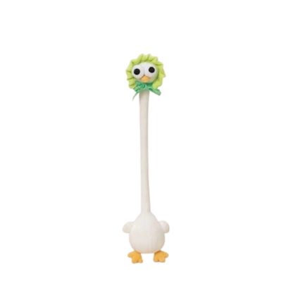 Llavero de Peluche de Pollo de Cuello Largo con Diseño Divertido, Color Blanco, Estilo Lindo, Colgante de Jirafa para Bolso, 40CM, Regalo Creativo