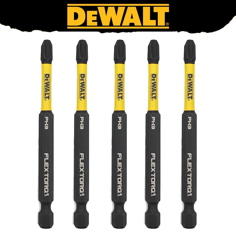DEWALT Original PH2/PH3/SL8 Bits DWASLVMF2 DWA2PH2SL Hexagonal Sleeve Magnetic Ring Medium Small Box Set Tool Attachments