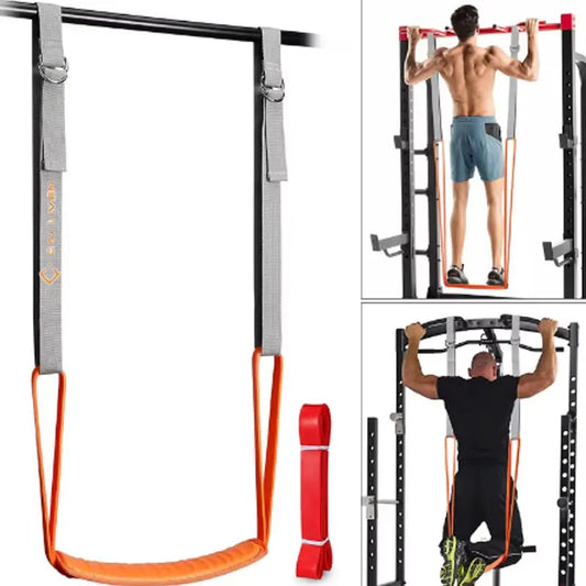 1pc Horizontal Bar Pull-Up Power Band, Adjustable Training Assistance Band, Elastic Band, Men's and Women's Indoor Home Fitness