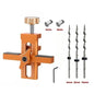 2 in 1 Cabinet Door Installation Positioner, 6/8/10mm Rebounder Punching Mounting Jig for Wardrobe Cabinet Door Panel Installation