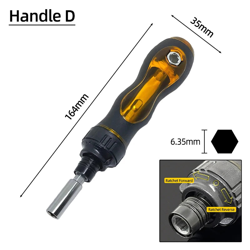 Torx Screwdriver Bit Set Tamper Proof Security Drill Bits 25mm Long Magnetic Flat Head 1/4” Hex Screw Driver Hand Tools T5-T40