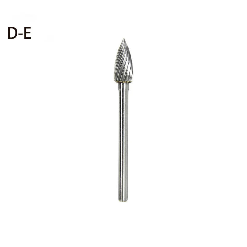 High-speed Steel Rotary Burr Carving Burr Bits Double Diamond Cut Dremel Tools for Wood Stone Carving Steel Metal Working
