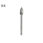 High-speed Steel Rotary Burr Carving Burr Bits Double Diamond Cut Dremel Tools for Wood Stone Carving Steel Metal Working