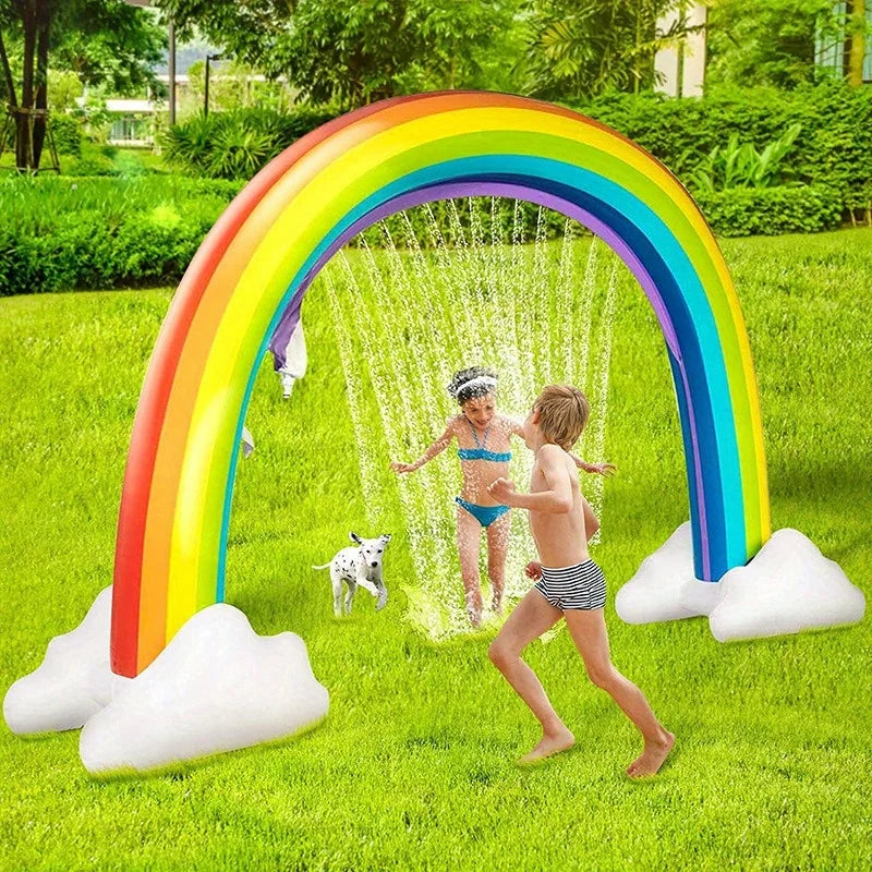 Estera al aire libre del rociador del arco del arco del verano del PVC de los juguetes inflables del punto de la fábrica