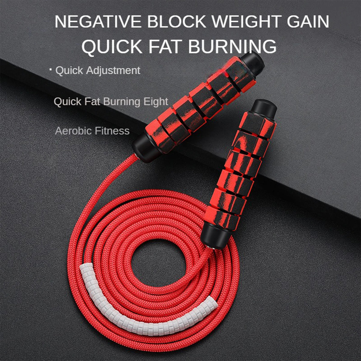Jump Rope CrossFit Boxing Heavy Skipping Rope Foam Grip Handles for Fitness Workouts Endurance Strength Training