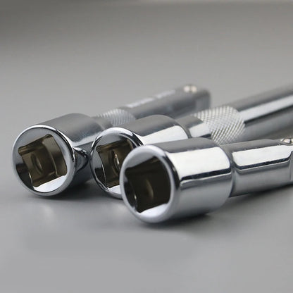 1/4" 3/8" 1/2" Socket Ratchet Wrench Extension Bar 50/75/100/125/150/250mm Long Bar Steering Sleeve Connecting Rod Accessories