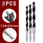 3/5/7PCS 3/4/5/6/7/8/10mm 1/4 Hexagonal Handle Three Pointed Woodworking Drill Bit Set Woodworking Hole Reaming Power Tool