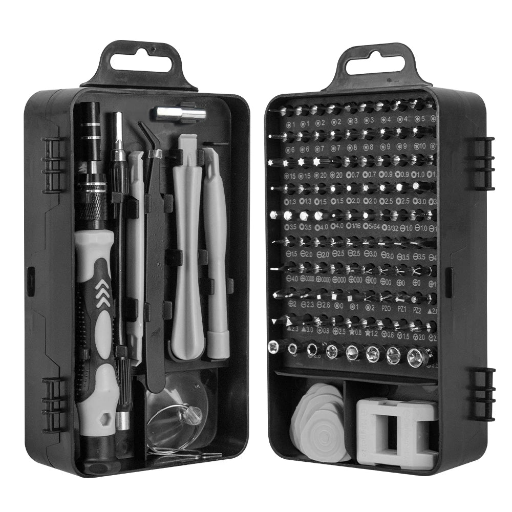 115-in-1 Magnetic Screwdriver Bit Kit, Torx Phillips Screwdriver Set with Removal Wrench, Repair Hand Tools for Phone & PC