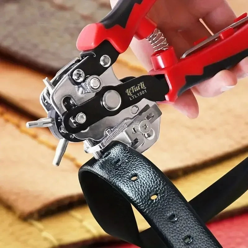 New Design Eyelet Puncher DIY Tool for Watch Straps, Leather Belts, and Household Leathercraft Hole Punch Pliers
