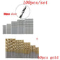 50/100pcs HSS Titanium Coated Twist Drill Bit Set High Speed Steel Metal Drill Bits For Cast Iron Wood High Quality Power Tools
