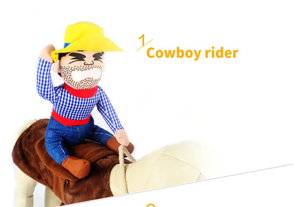 NONOR Halloween Party Dog Clothes Funny Cowboy Dressing Up Jacket Coats French Bulldog Chihuahua Costumes for Small to Large Dogs