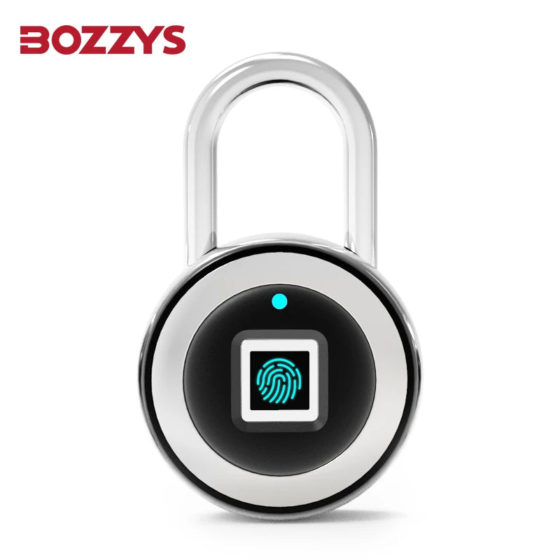 Smart Fingerprint Padlock 0.5s Unlock IP55 Waterproof Type-C Rechargeable for Luggage, Gym, Office, Zinc Alloy Anti-Theft Lock