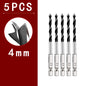 3/5/7PCS 3/4/5/6/7/8/10mm 1/4 Hexagonal Handle Three Pointed Woodworking Drill Bit Set Woodworking Hole Reaming Power Tool