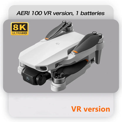 Mini Helicóptero RC Aeri 100 Drone 8K Profesional FPV con Cámara de Seguridad, Retorno Automático, UHD WiFi, Control Remoto, Juguete Volador para Niños