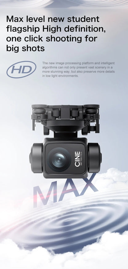 S-X1 MAX 4K Dron profesional con cámara HD cardán de 3 ejes GPS Dron sin escobillas 5G WIFI pantalla Control remoto RC Quadcopter Juguetes