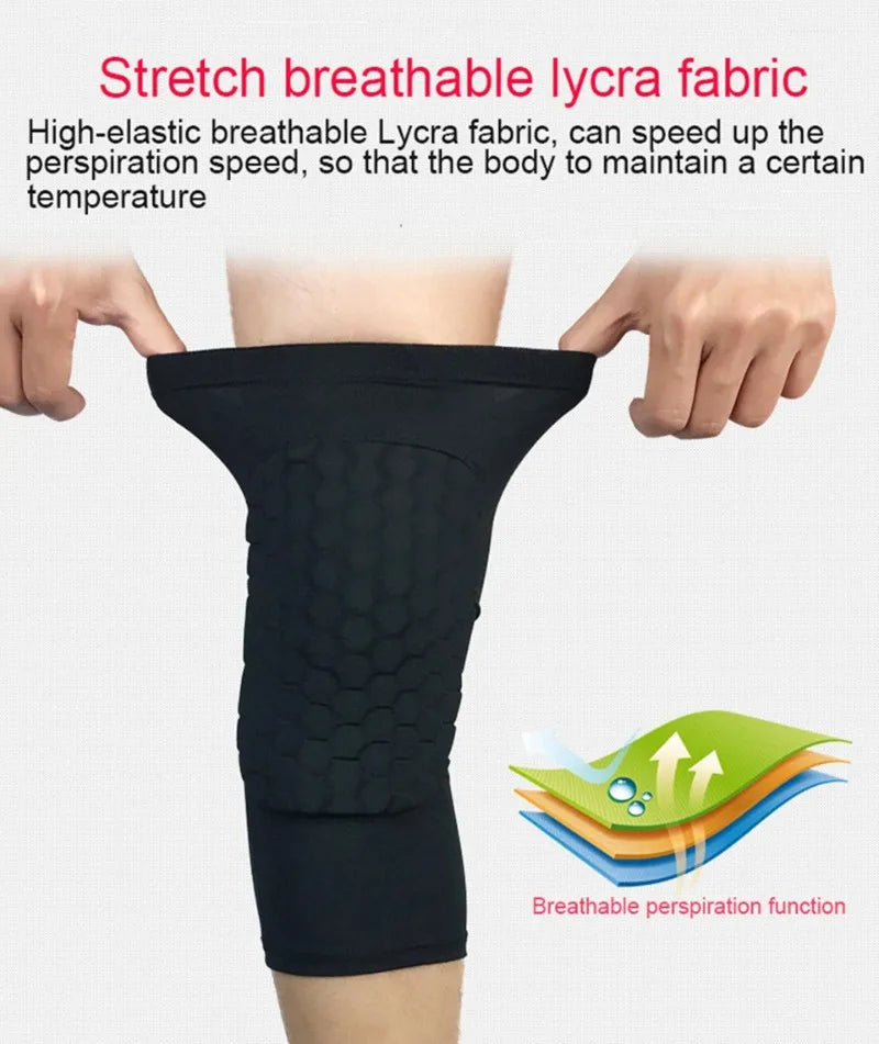 1PC Sports Knee Pads Compression Brace Volleyball Basketball Knee Pad for Gym Training Knee Support Protector Soccer Shin Guards